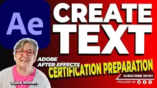 33 After Effects Certification Preparation - Create Text 
