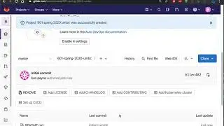 gitlab create project and upload file