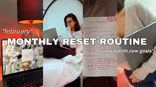 MONTHLY RESET ROUTINE 2024 (reflecting, mom updates, goal setting, reading journal & vision board)