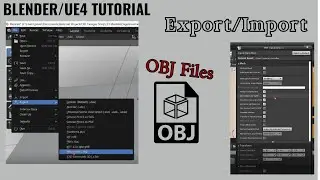 Export/Import OBJ files Blender to Unreal Engine Quick Tutorial