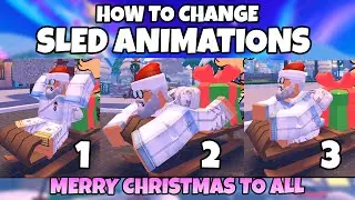 [WINTER EVENT Pt2] HOW TO CHANGE SLED ANIMATIONS IN DOODLE WORLD - ROBLOX