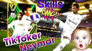 TikToker Neymar 😜. OMG Skills 😱. Santos Neymar Junior Elite Version 😍💥. #efootball #pes24 #neymarjr