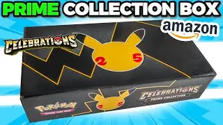 Opening Pokemon Celebrations Amazon Prime Collection Box! (GAME UK EXCLUSIVE)