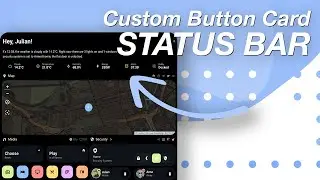 Custom Status Bar for Home Assistant Dashboard