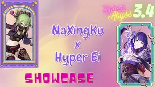 NaXingKu + Hyper Ei - Spiral Abyss 3.4 first try | Genshin Impact
