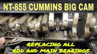 PETERBILT NT855 BIG CAM CUMMINS! ROLLING IN NEW ROD AND MAIN BEARINGS