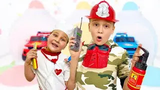 Супер герои Адам и Алиса спасают папу | Adam and Alice becomes a City Hero and save the day