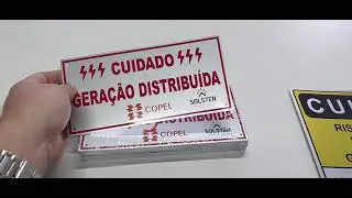 Placas de Advertência Cuidado Geração Distribuída, Geração Própria