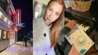 VLOG days in my life: new art workshop, playhouse cinema, art business