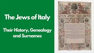 The Jews of Italy - Their History, Genealogy and Surnames