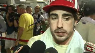 F1 2011 Singapore - Fernando Alonso Interview Post Race