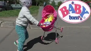 Беби Бон Миша гуляем день на коляске Играем в Куклы Пупсики 