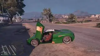 playing gta v but the car has my logos on it