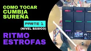 Basic Rhythm - SOUTHERN CUMBIA on Drums | part 1 - BEGINNER LEVEL (Bolivian cumbia)