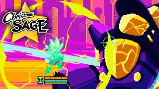 A 2D Sonic-Like With Super Crunchy Combat - Advent Neon - Christmas SAGE 2023 Demo