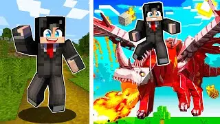 How I BECAME a DRAGON PRINCE in Minecraft!