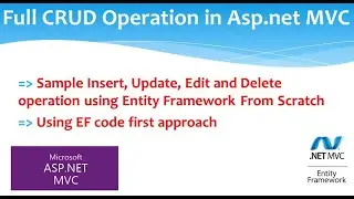 Full CRUD operation using Entity Framework