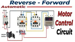 automatic reverse forward motor control / Forward and Reverse motor control circuit with practical