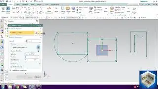 Unigraphics NX  Sketch Tutorial 1   Line, Arc, Circle, Make corner, Offset, Pattern & etc