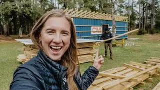 Building a Roof Over the Container! | Shipping Container Workshop