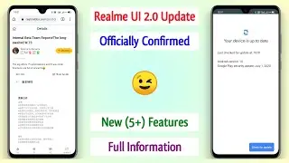 Realme UI 2.0 New 5+ Official Confirmed Features | Realme UI 2.0 Features | Realme UI 2.0 Update 🥰🌼