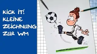 Kritzeln zur Fußball-Weltmeisterschaft der Frauen