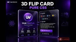 I Coded a 3D Flip Card in CSS Only 🔥 — Step by Step Tutorial