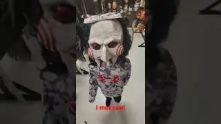 I met Jigsaw from the movie saw!! #halloween