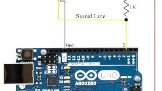 Circuit to Read Data from a Water Flow Sensor using Arduino