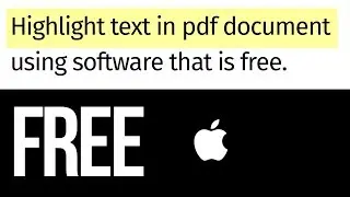 How to highlight in pdf for FREE | Mac | MacBook, iMac, Mac Pro, Mac mini