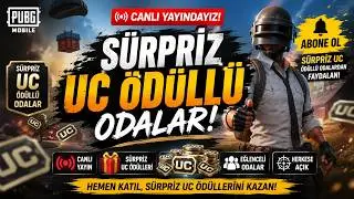 💥 UC YAĞIYOR! 🏆 UC ÖDÜLLÜ ODALAR BAŞLADI | PUBG MOBILE CANLI YAYIN