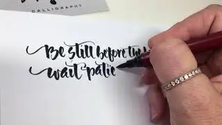 Psalm 37:7 Salt&Light Calligraphy