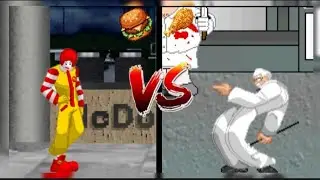 Colonel Sanders Vs Donald McDonald | Mugen Battles