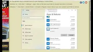Three Ways to Remove or Update Older Versions of Java