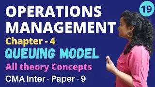 #19 Queueing Model - Theory - Unit - 4 - Concept + CMA Mat( PGDM/ MBA/ BBA )