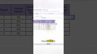 PMT Function in Excel #short #shorts #excel