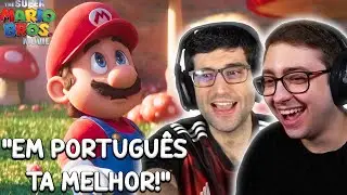 STREAMERS REAGINDO A COMPARAÇÃO DE DUBLAGEM DO FILME DO MARIO!