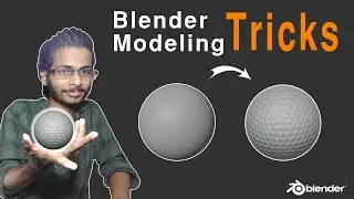 Blender 3D Modeling | How To Make Golf Ball In Blender | 1 Minute Blender Tutorial