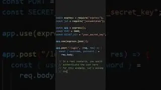 Node.js JWT Authentication #authentication #jwt #api #nodejs #tutorial #javascript #coding