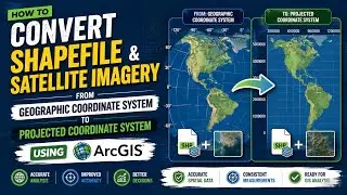 Convert Shapefile and Satellite Imagery from Geographic to Projected Coordinate System in ArcGIS