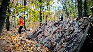 Землянка в Лесу своими Руками Часть 2 - ДОМ  ПОД землёй из ПОДРУЧНЫХ МАТЕРИАЛОВ Dugout bushcraft