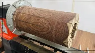 Endgrain Rosewood vase, woodturning