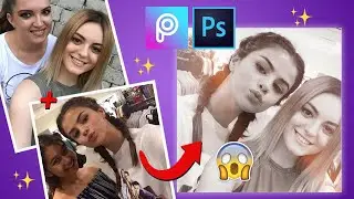 How to put yourself with a celebrity PICSART VS PHOTOSHOP tutorial