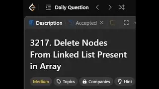 3217. Delete Nodes From Linked List Present in Array  || Java || LogicBytesbyAK