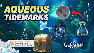 Aqueous Tidemarks World Quest Walkthrough 4K | Full Guide How to get the Ancient Key Genshin Impact