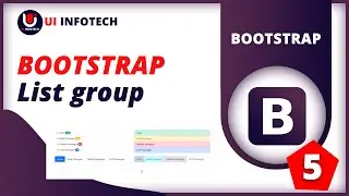 How to create a List group classes in Bootstrap 5  | Bootstrap5 Crash Course  UI Infotech
