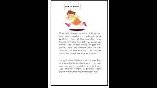 Late For School -  #storylistening  #listeningandlearning #englishstoryreading  #listeningactivity