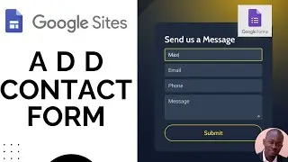 How to Add Contact Form to Google Sites