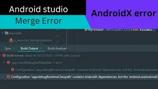 This project uses Androidx dependencies but the 'Android.useAndroidx' property is not enable error