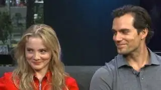 Freya Allan and Henry Cavill